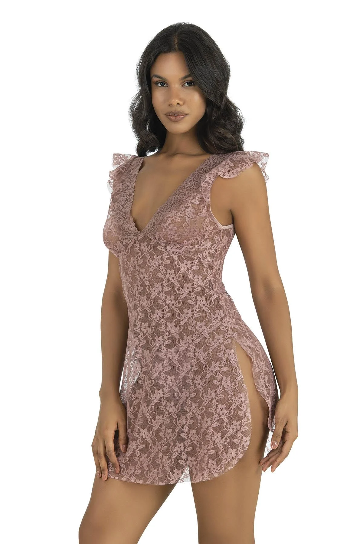 Ahu Primoda Vizon Kısa Tül Gecelik 4205 Gecelik Toptan