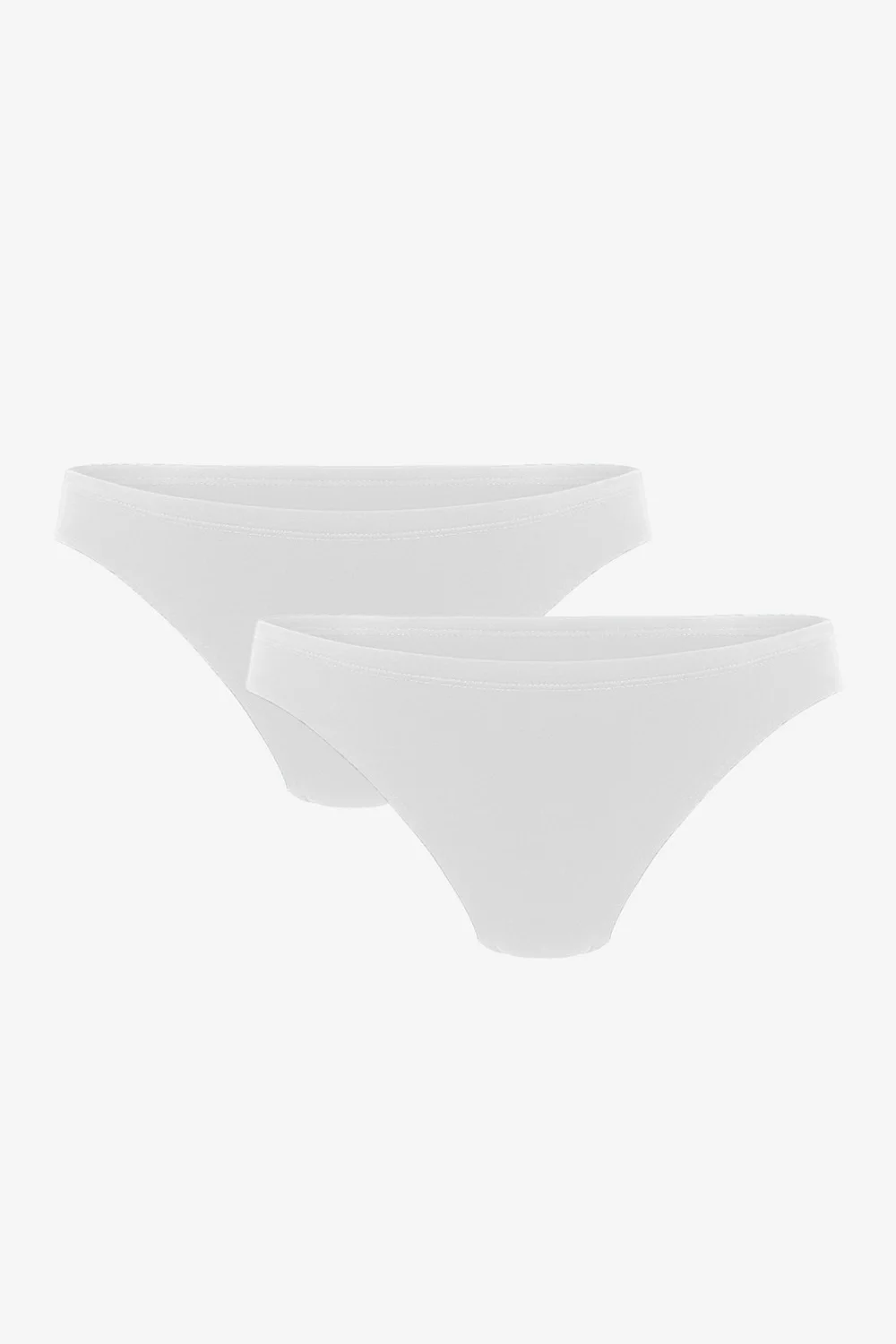 kom Ribbon Fiyonk Baskılı 2'li String Külot Toptan