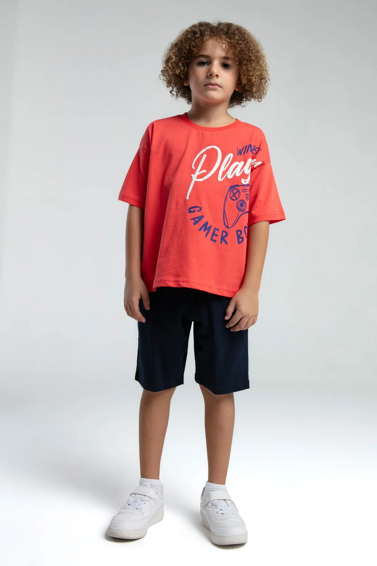 Arnetta Rolypoly Erkek Çocuk Kırmızı Bermuda Takım Bermuda Takım Toptan