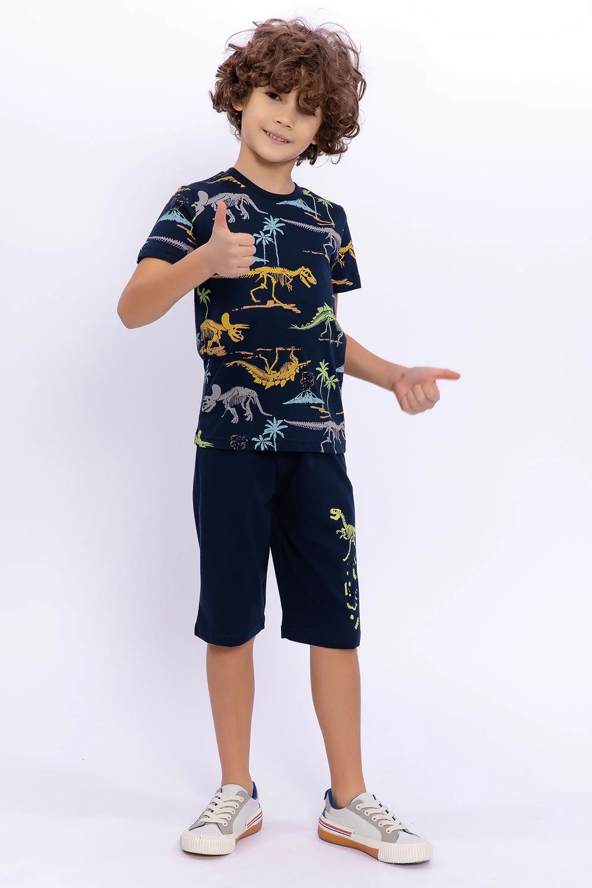 Arnetta Rolypoly Erkek Çocuk Lacivert Bermuda Takım Bermuda Takım Toptan