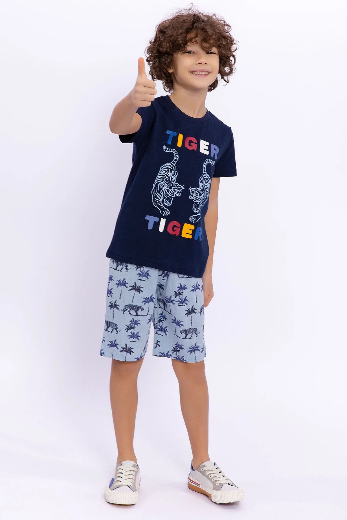 Arnetta Rolypoly Erkek Çocuk Lacivert Bermuda Takım Bermuda Takım Toptan