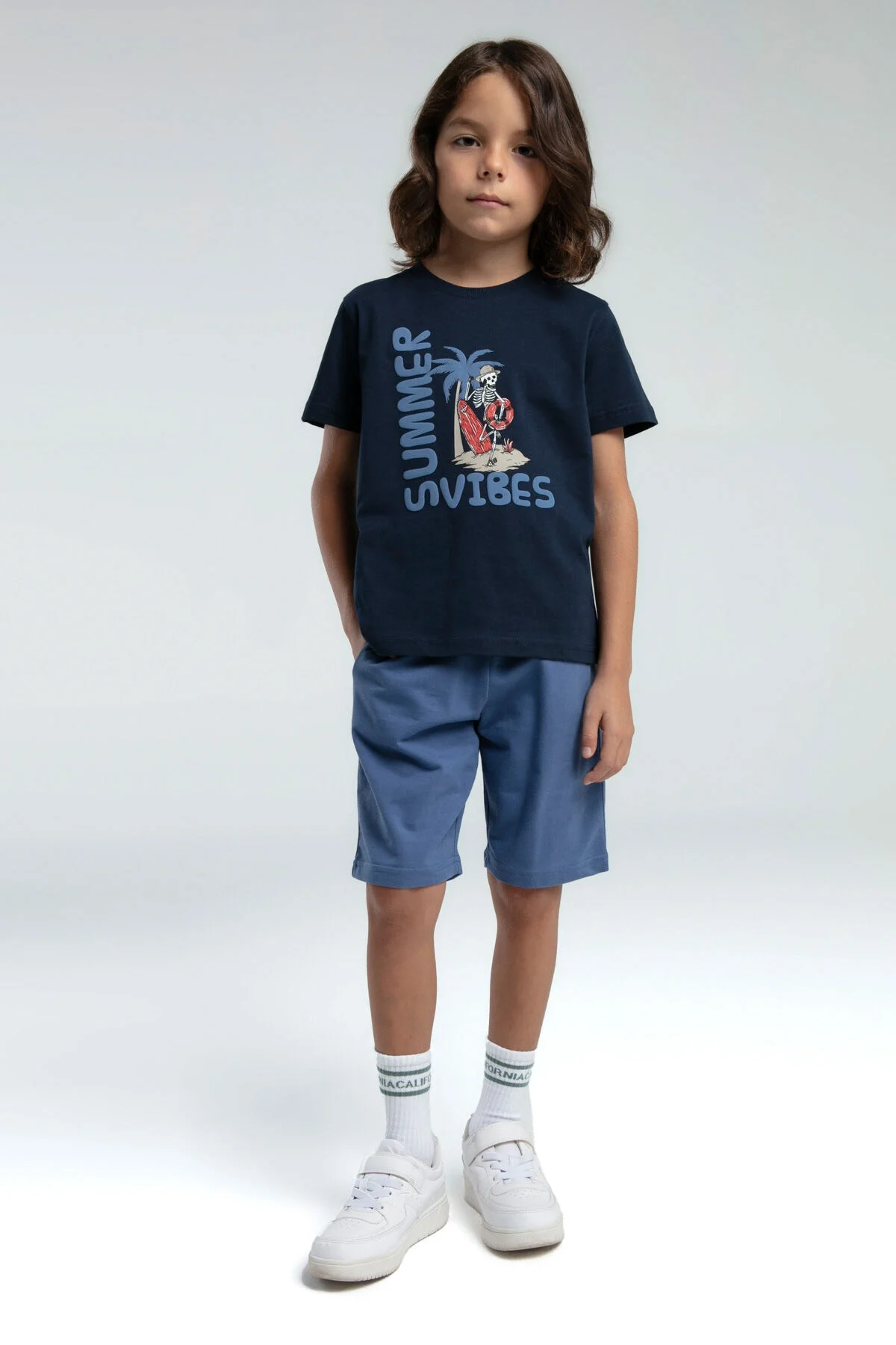 Arnetta Rolypoly Erkek Çocuk Lacivert Bermuda Takım Bermuda Takım Toptan