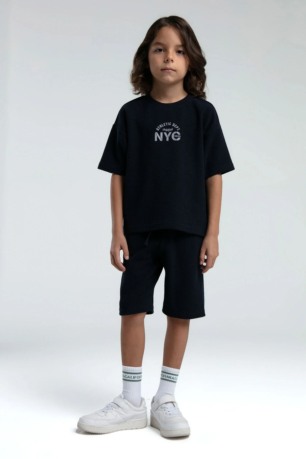 Arnetta Rolypoly Erkek Çocuk Lacivert Bermuda Takım Bermuda Takım Toptan