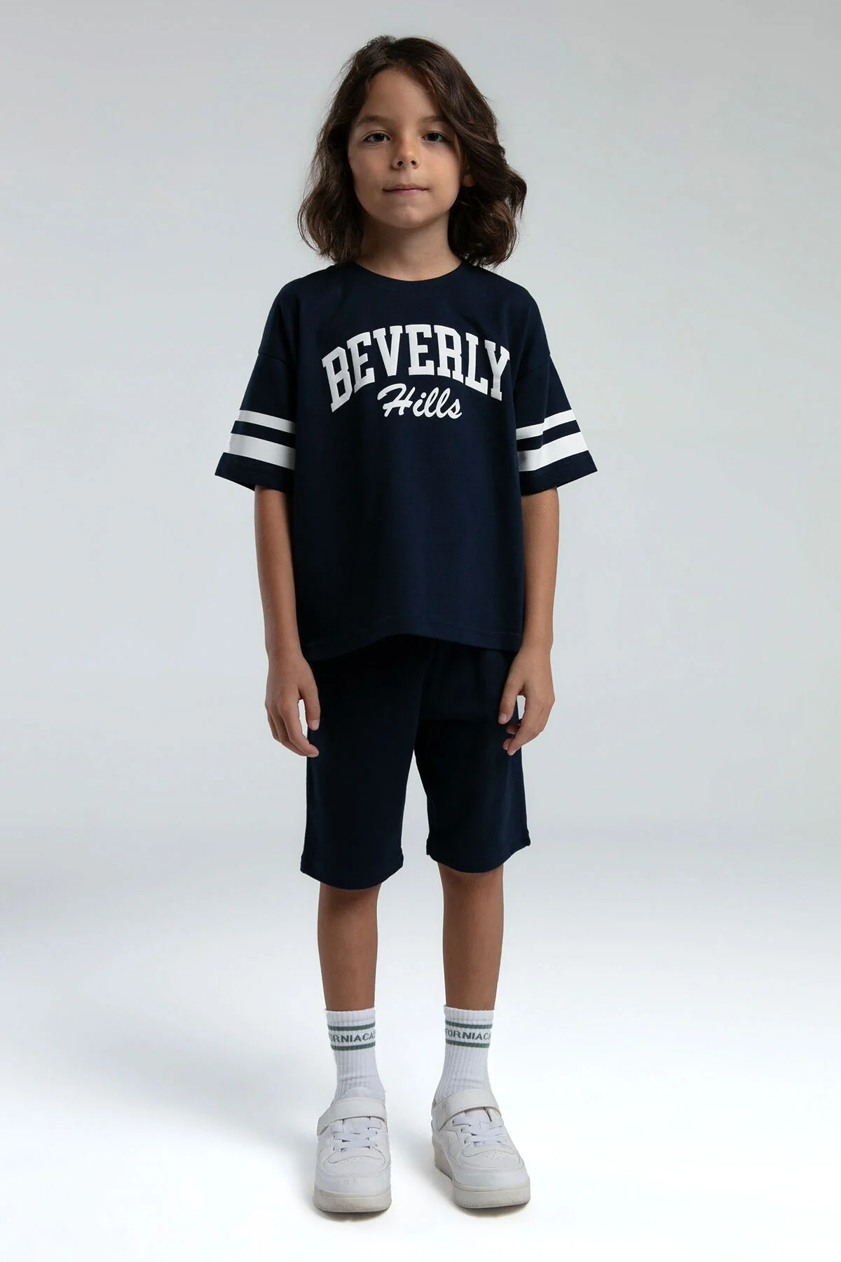 Arnetta Rolypoly Erkek Çocuk Lacivert Bermuda Takım Bermuda Takım Toptan