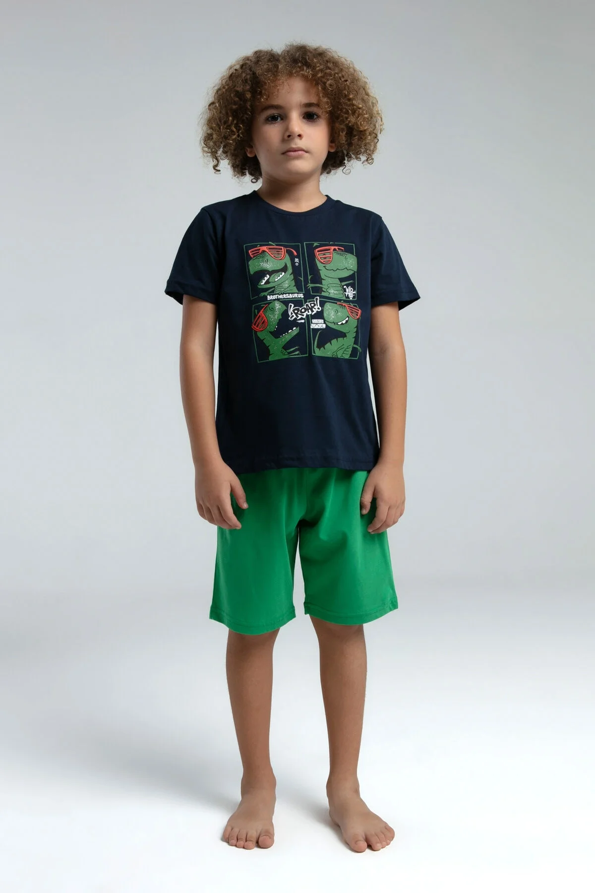 Arnetta Rolypoly Erkek Çocuk Lacivert Bermuda Takım Bermuda Takım Toptan