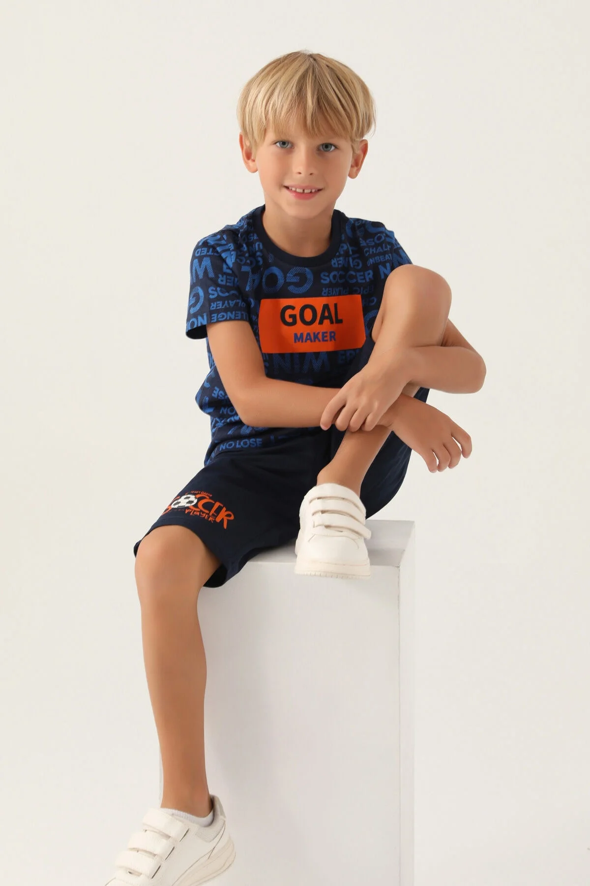 Arnetta Rolypoly Erkek Çocuk Lacivert Kapri Takım Kapri Takım Toptan