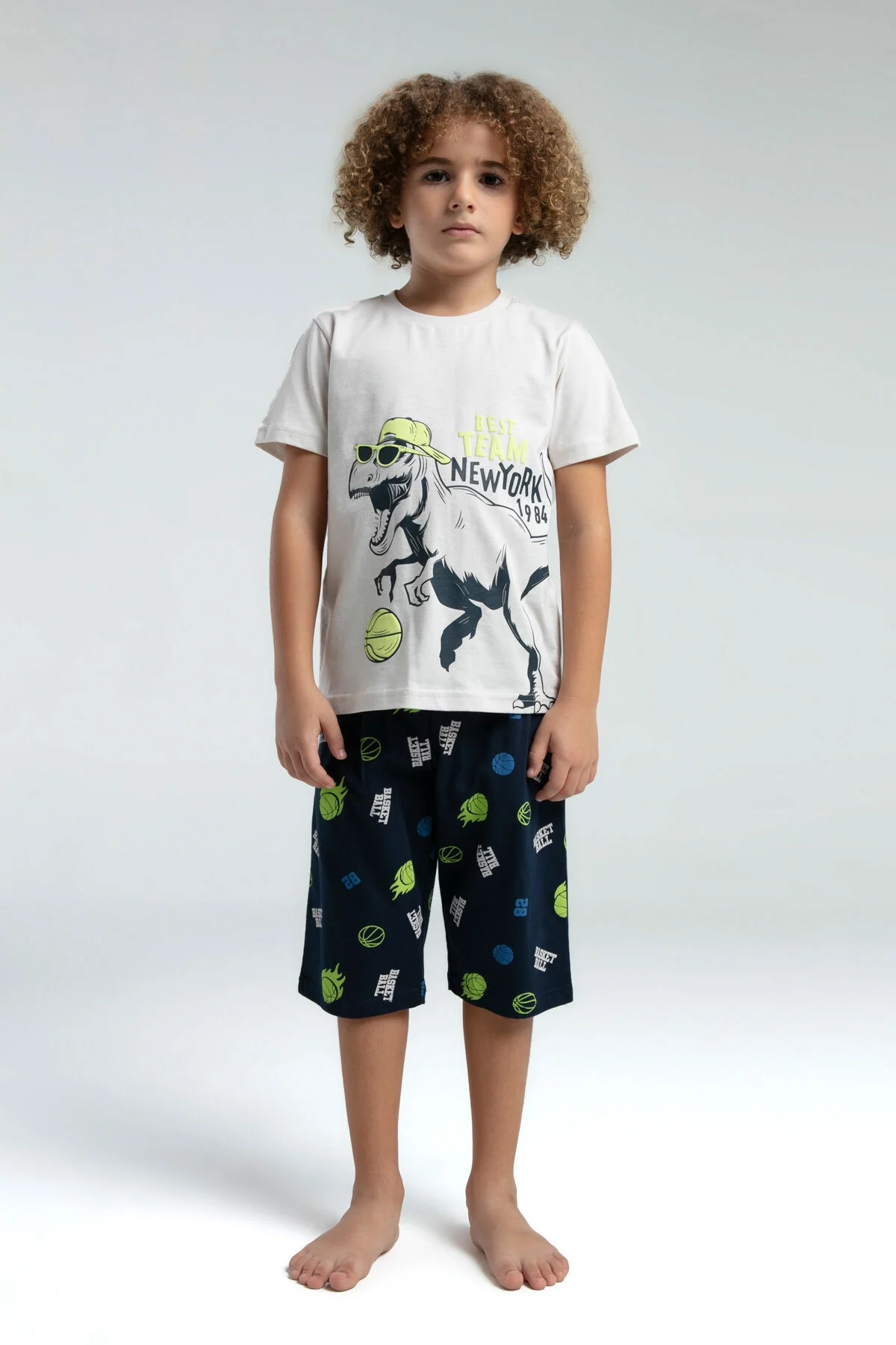 Arnetta Rolypoly Erkek Çocuk Lacivert Kapri Takım Kapri Takım Toptan