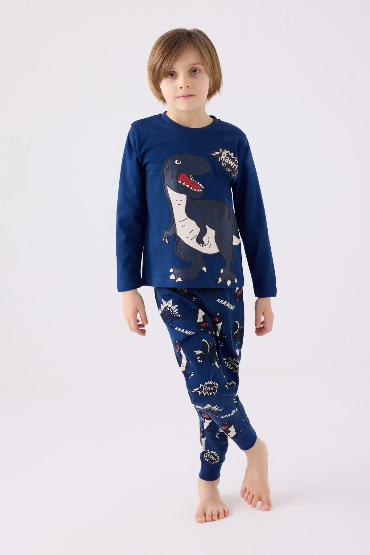 Arnetta Rolypoly Erkek Çocuk Lacivert Pijama Takımı Pijama Takımı Toptan