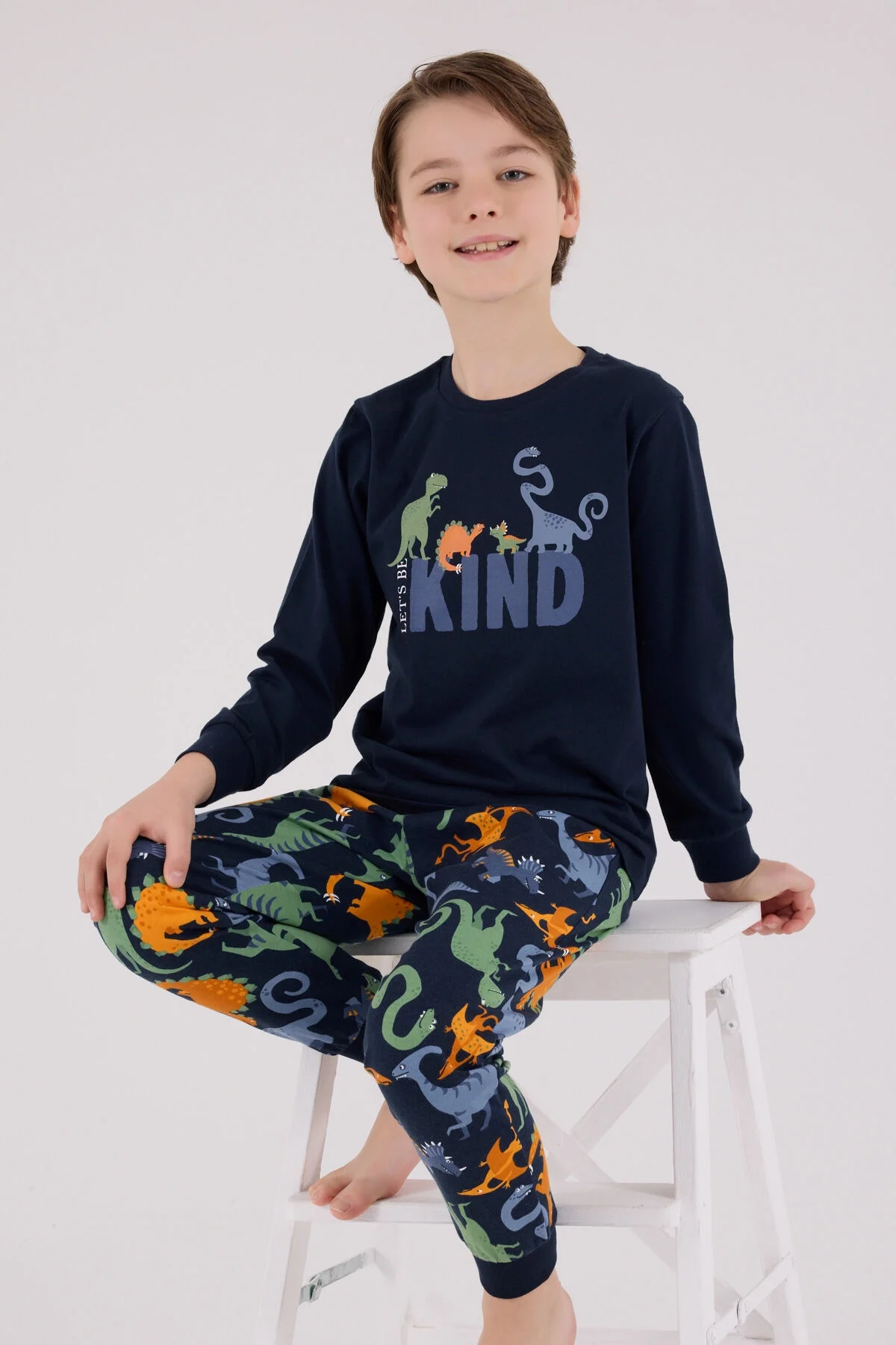 Arnetta Rolypoly Erkek Çocuk Lacivert Pijama Takımı Pijama Takımı Toptan