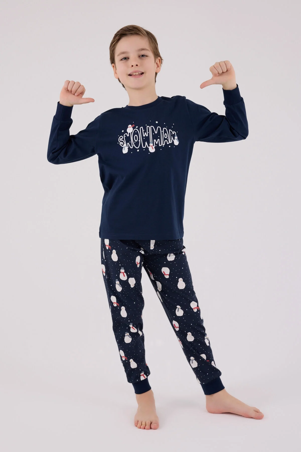 Arnetta Rolypoly Erkek Çocuk Lacivert Pijama Takımı Pijama Takımı Toptan