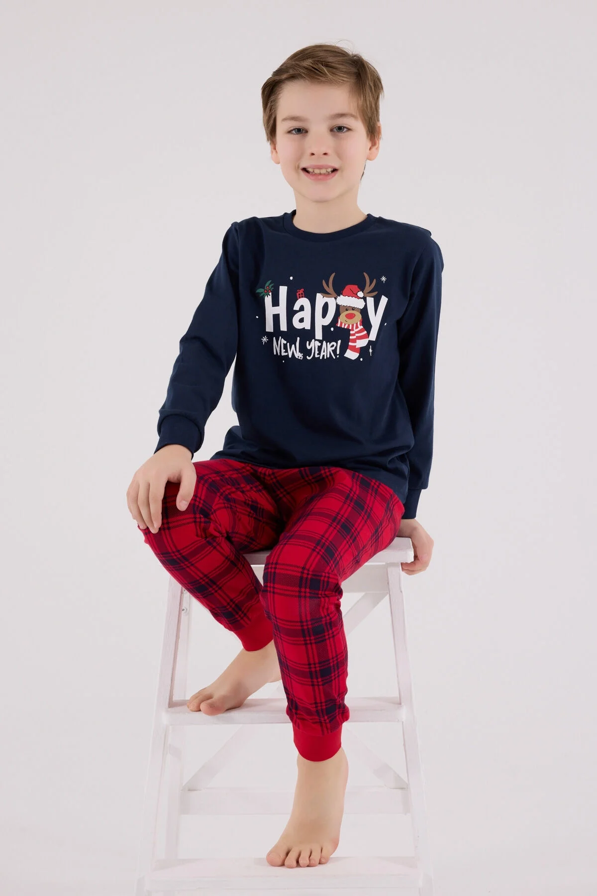 Arnetta Rolypoly Erkek Çocuk Lacivert Pijama Takımı Pijama Takımı Toptan