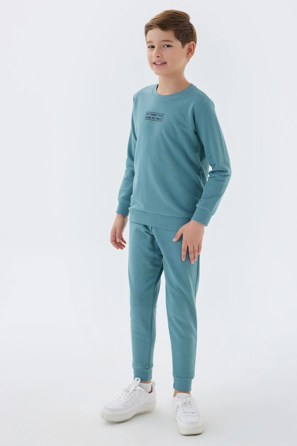 Arnetta Rolypoly Erkek Çocuk Mavi Eşofman Takımı Eşofman Takımı Toptan