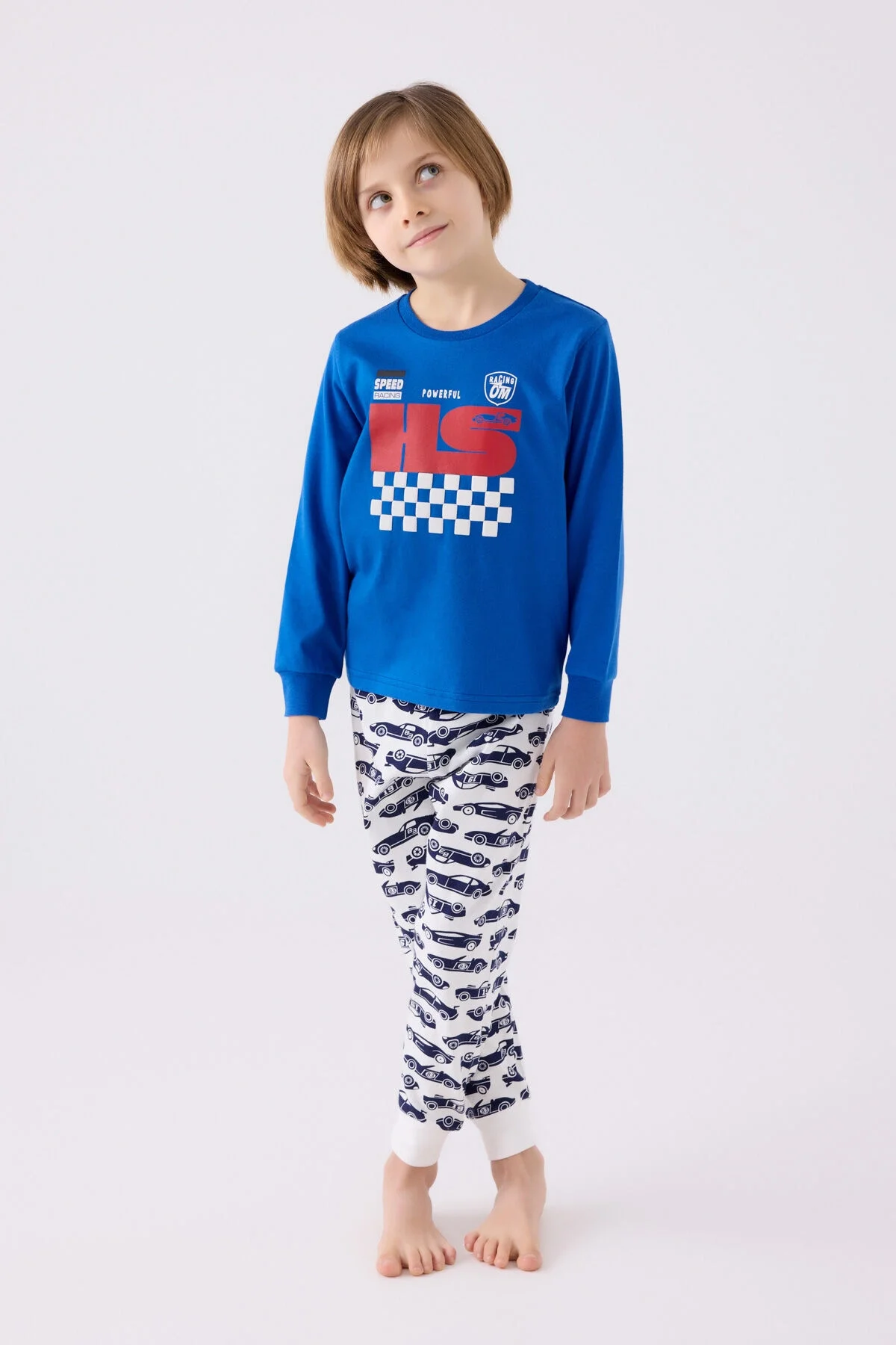 Arnetta Rolypoly Erkek Çocuk Mavi Pijama Takımı Pijama Takımı Toptan