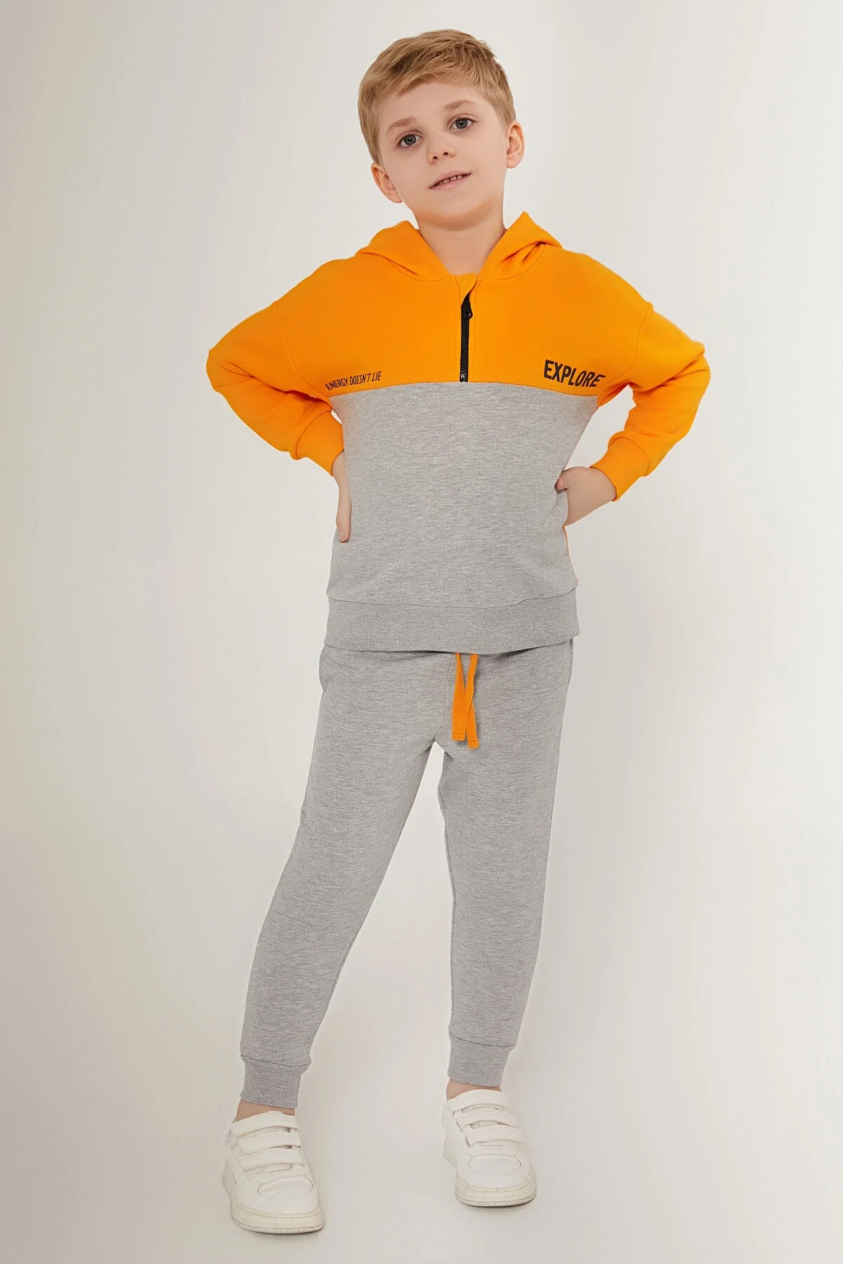 Arnetta Rolypoly Erkek Çocuk Sarı Eşofman Takımı Eşofman Takımı Toptan