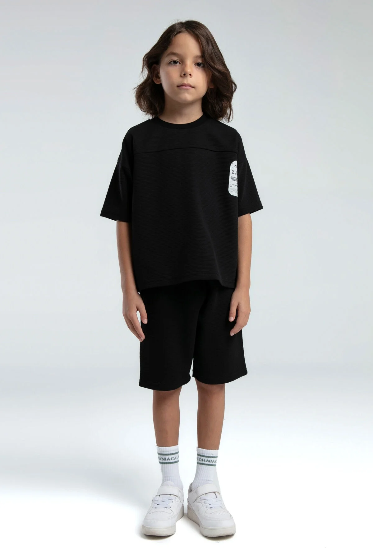 Arnetta Rolypoly Erkek Çocuk Siyah Bermuda Takım Bermuda Takım Toptan