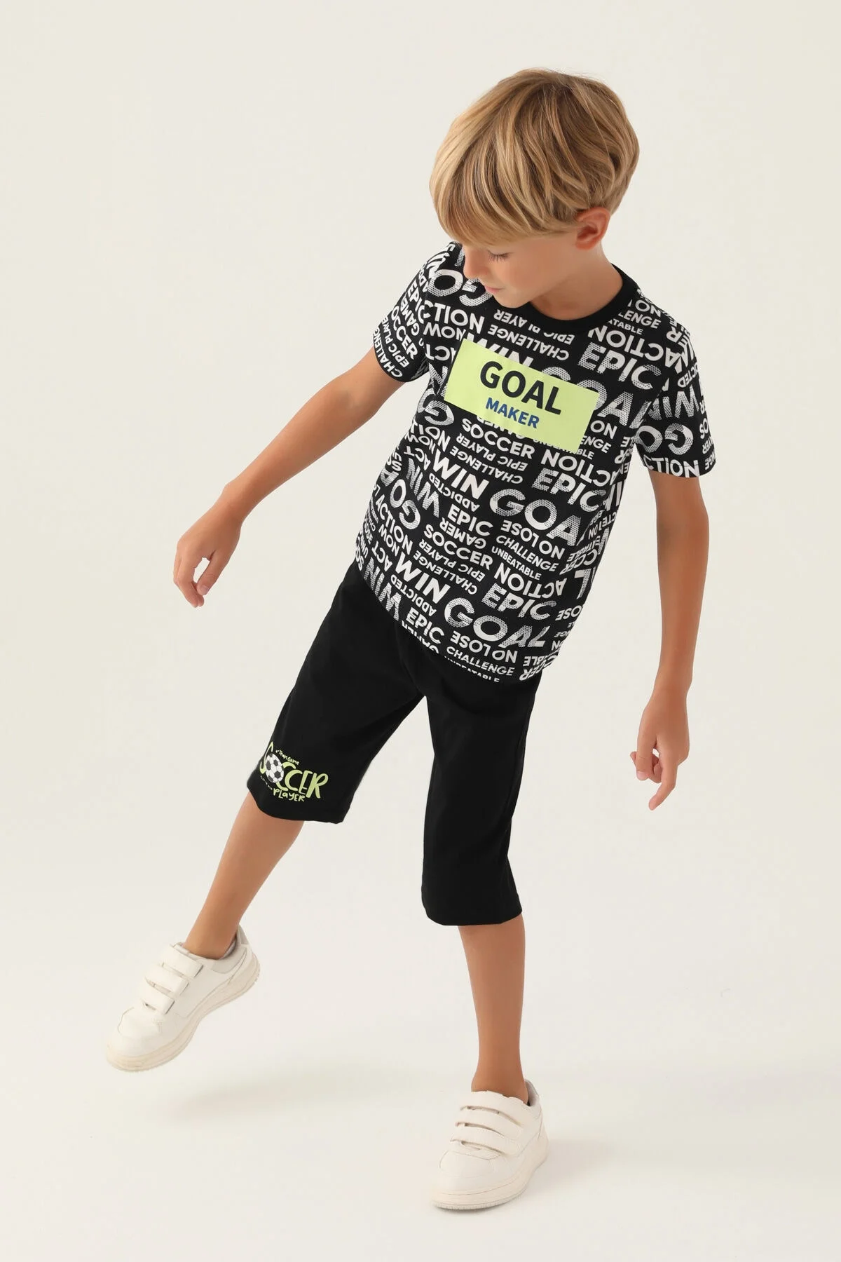 Arnetta Rolypoly Erkek Çocuk Siyah Kapri Takım Kapri Takım Toptan