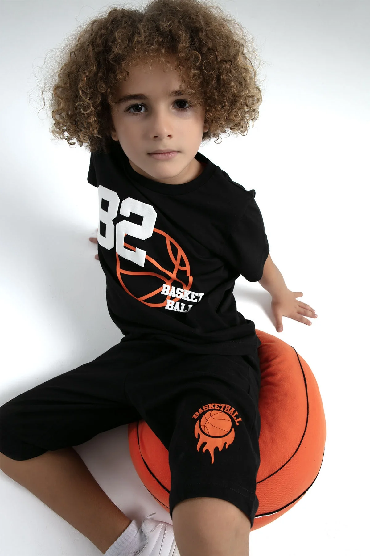 Arnetta Rolypoly Erkek Çocuk Siyah Kapri Takım Kapri Takım Toptan