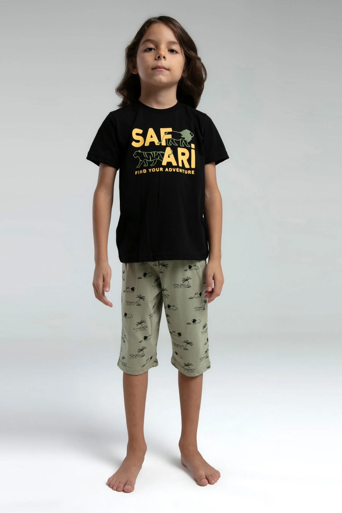 Arnetta Rolypoly Erkek Çocuk Siyah Kapri Takım Kapri Takım Toptan