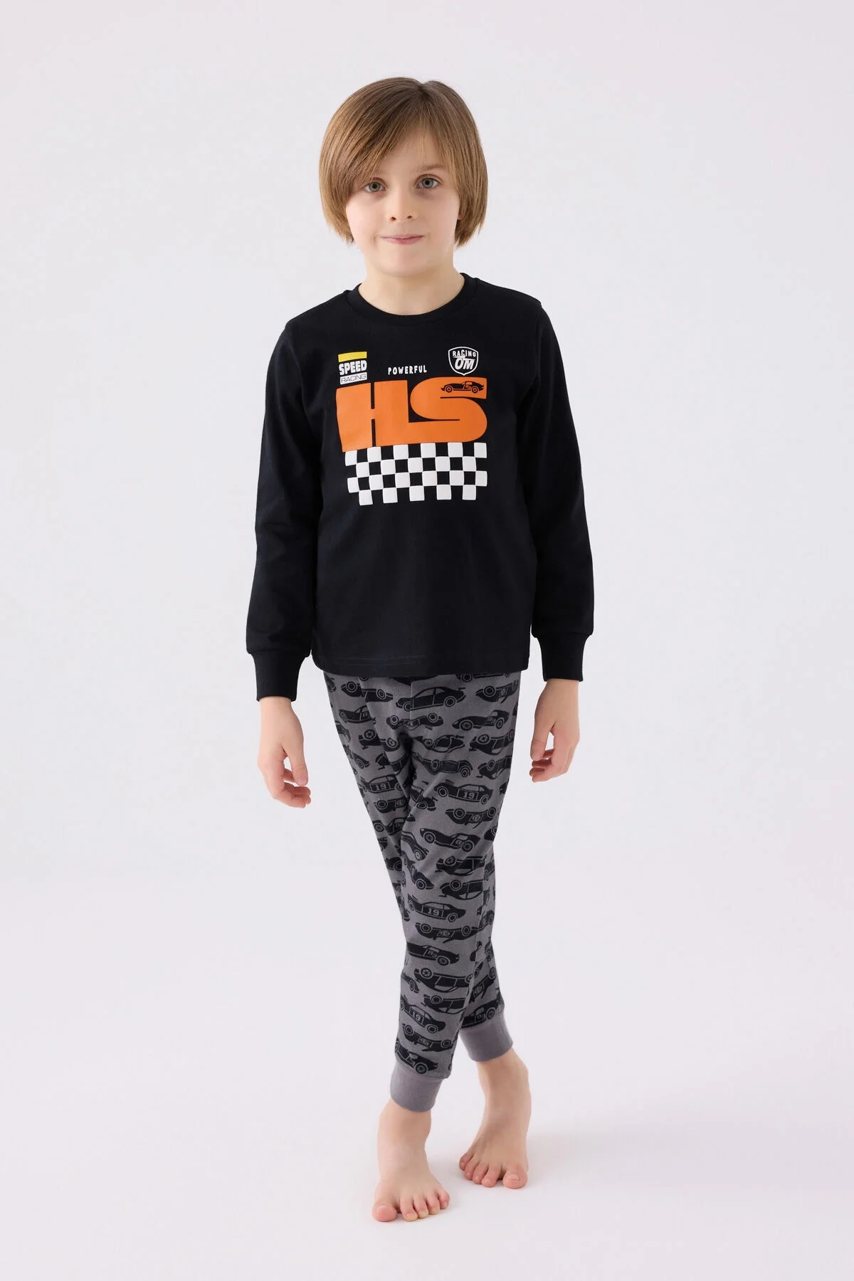 Arnetta Rolypoly Erkek Çocuk Siyah Pijama Takımı Pijama Takımı Toptan
