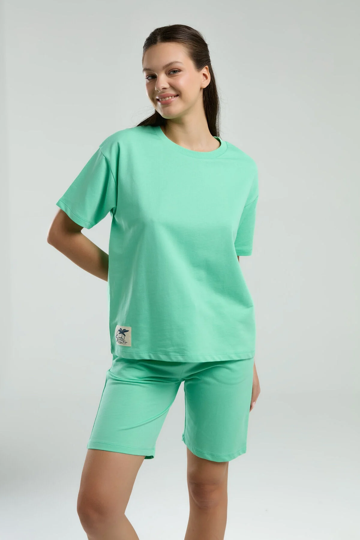 Arnetta Rolypoly Kadın Kahverengi Şort Takım Şort Takım Toptan