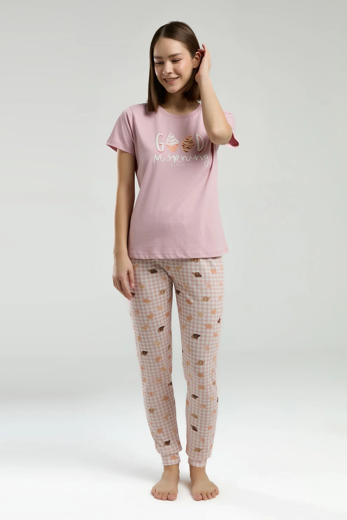 Rolypoly Kadın Pembe Pijama Takımı