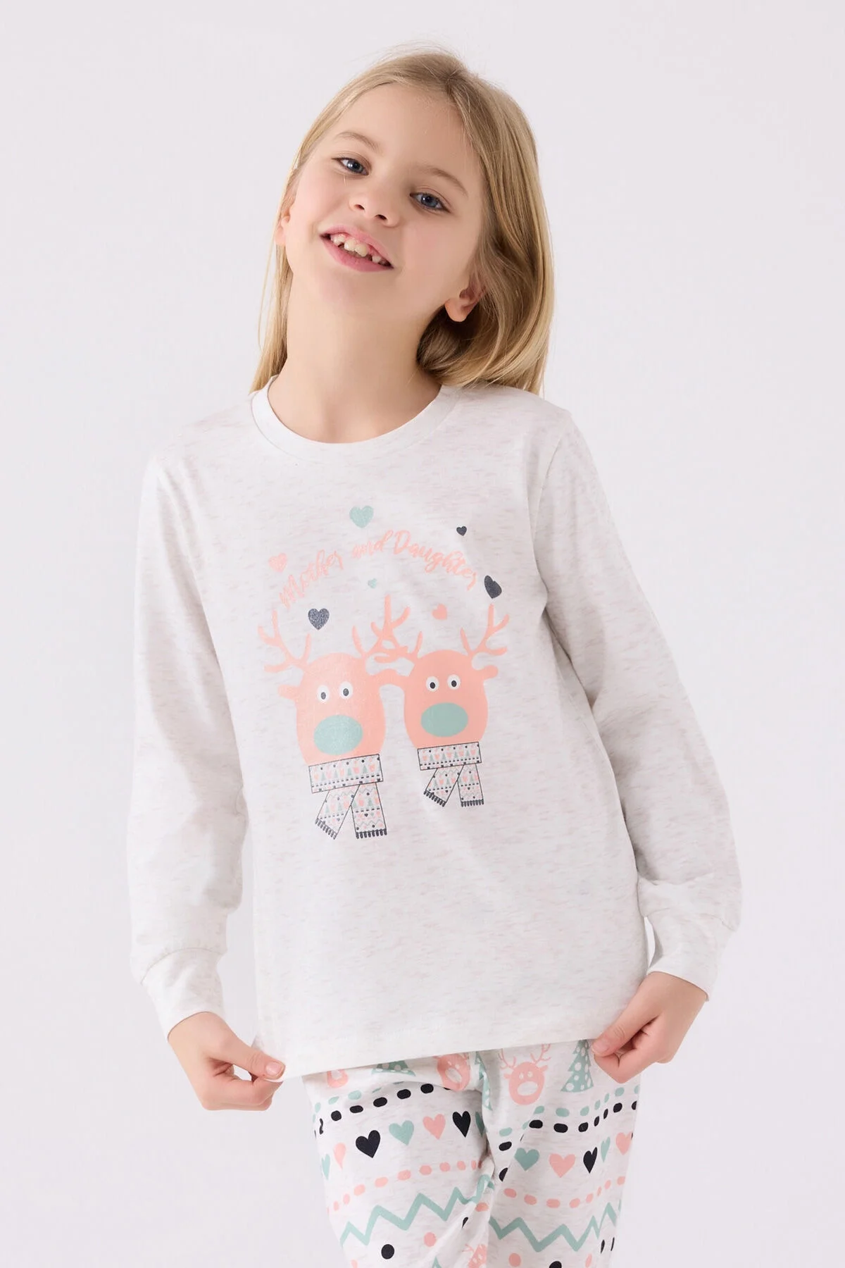 Arnetta Rolypoly Kız Çocuk Beyaz Pijama Takımı Pijama Takımı Toptan