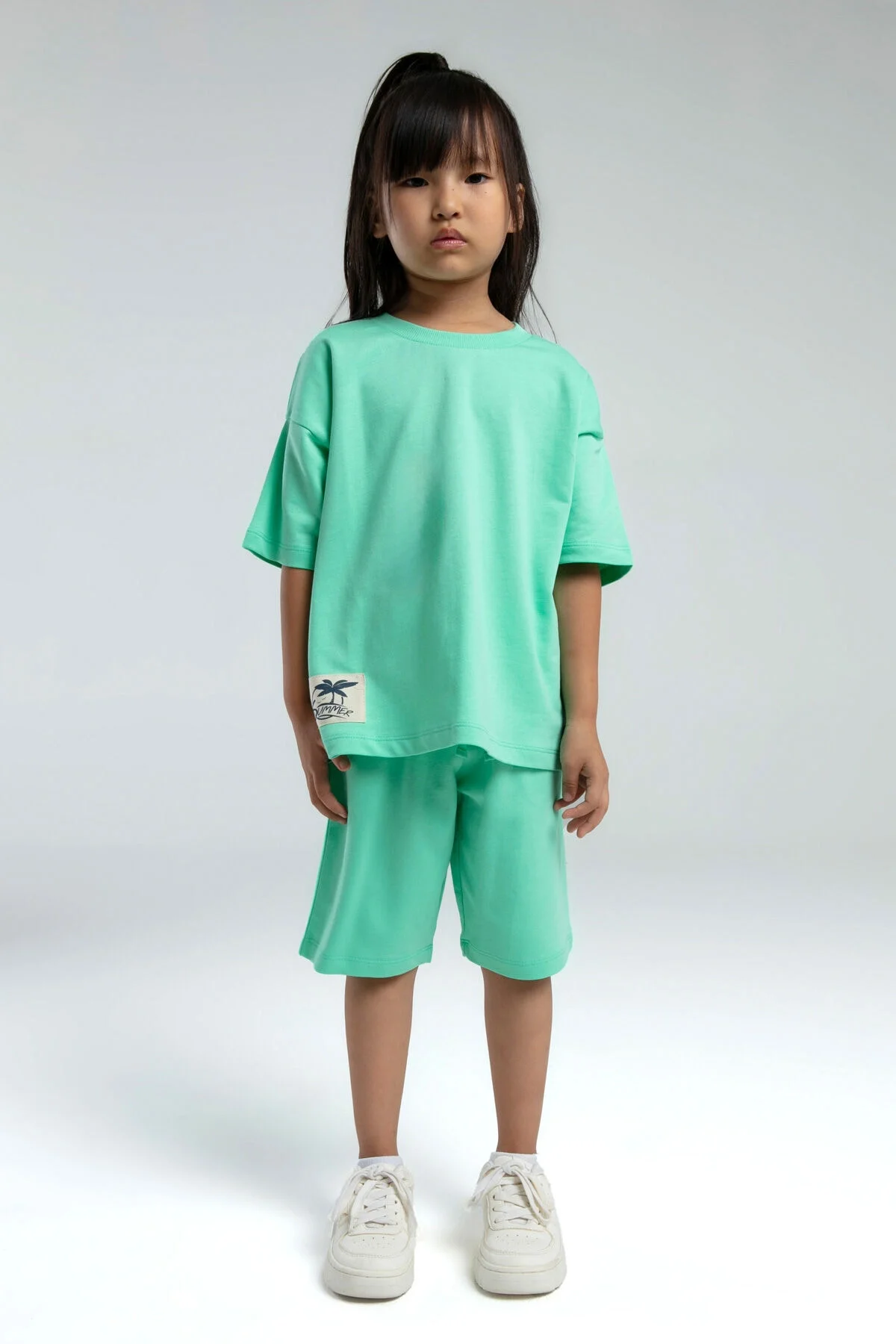 Arnetta Rolypoly Kız Çocuk Kahverengi Bermuda Takım Bermuda Takım Toptan