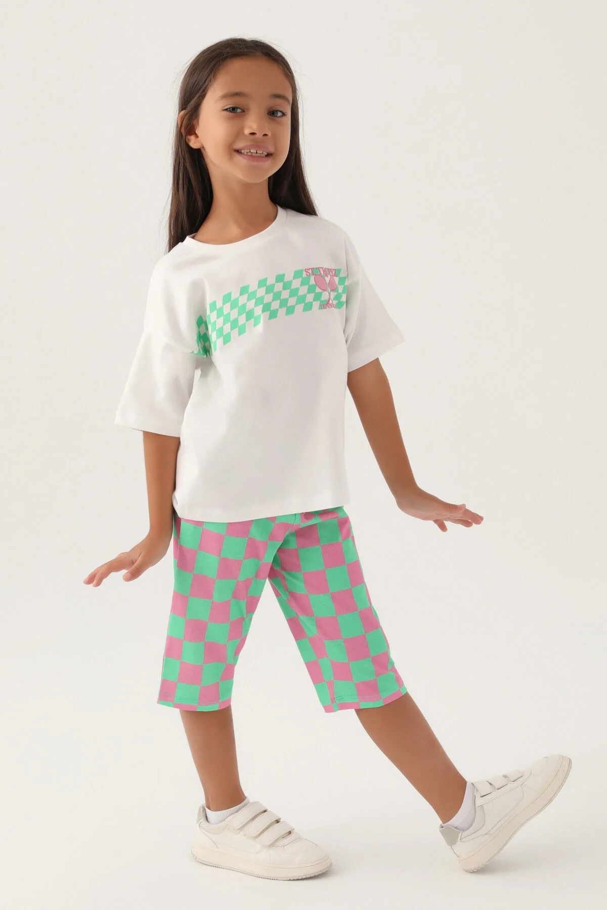 Arnetta Rolypoly Kız Çocuk Krem Kapri Takımı Kapri Takımı Toptan