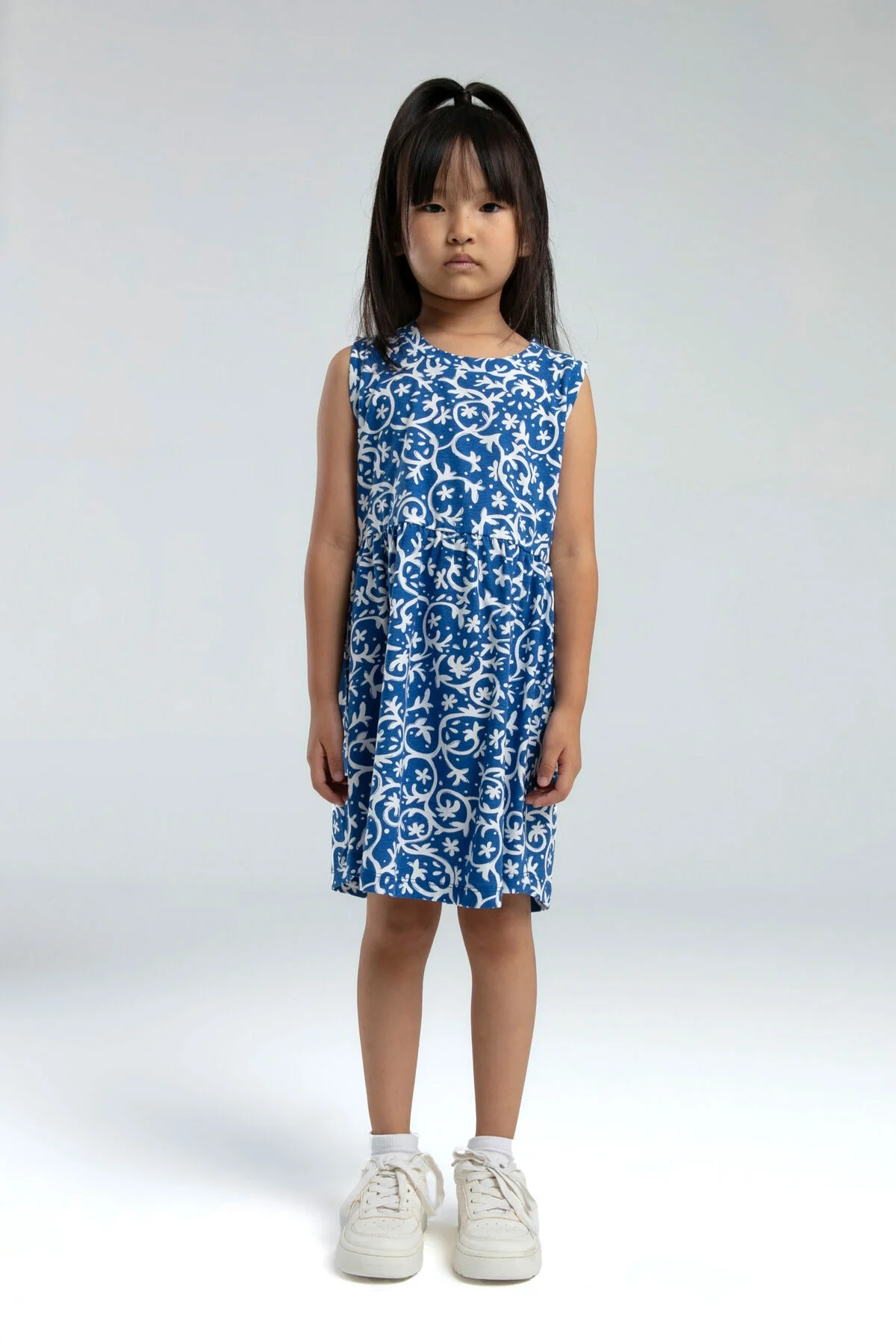 Arnetta Rolypoly Kız Çocuk Mavi Elbise Elbise Toptan