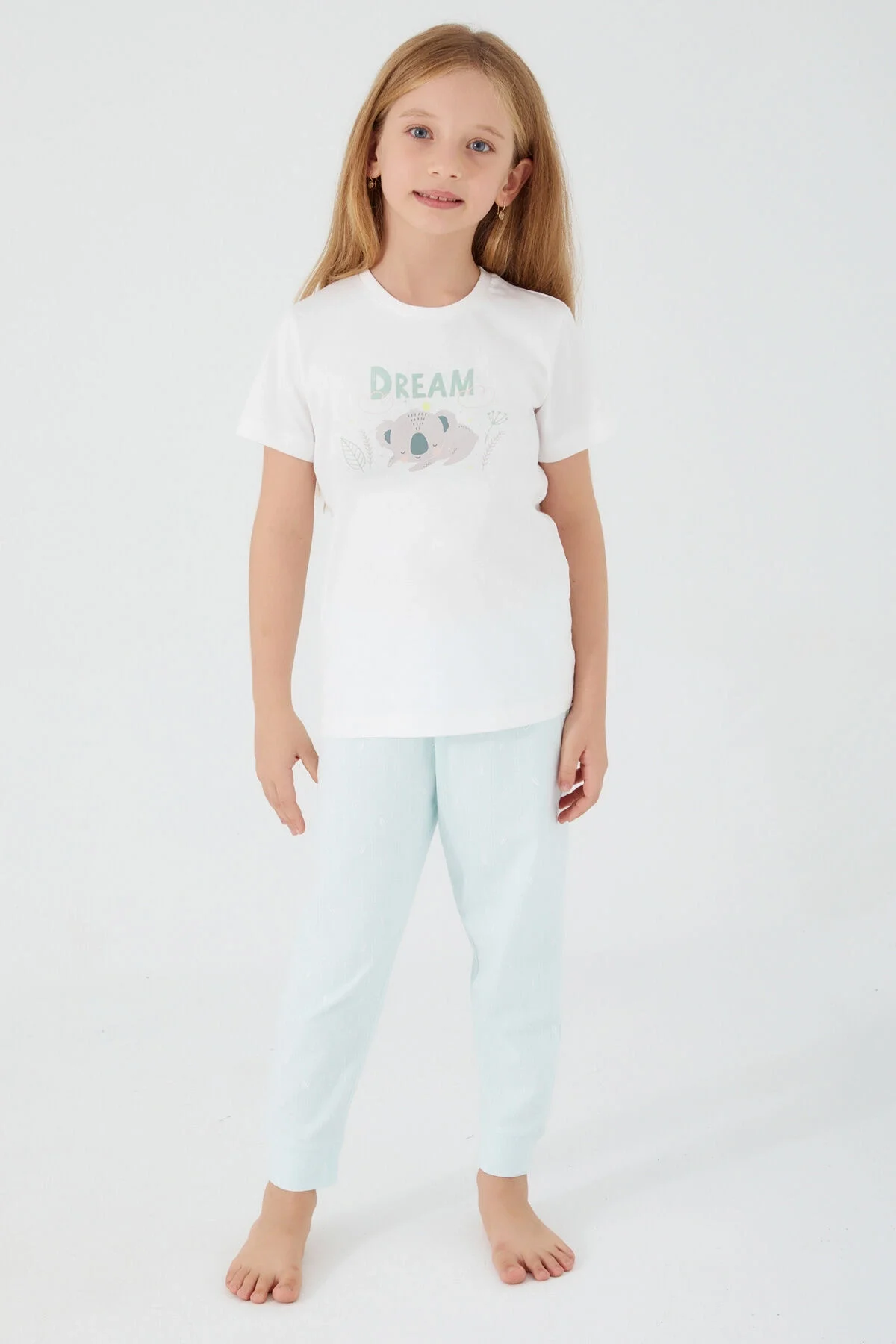 Arnetta Rolypoly Kız Çocuk Mavi Pijama Takımı Pijama Takımı Toptan