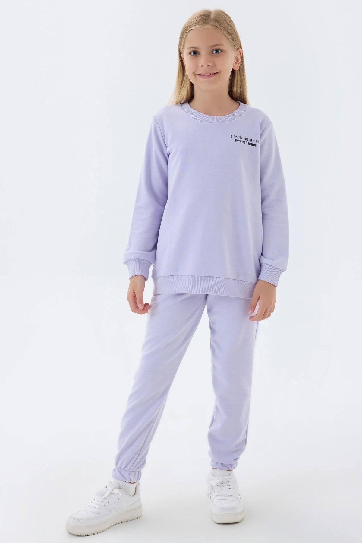 Arnetta Rolypoly Kız Çocuk Mor Eşofman Takımı Eşofman Takımı Toptan