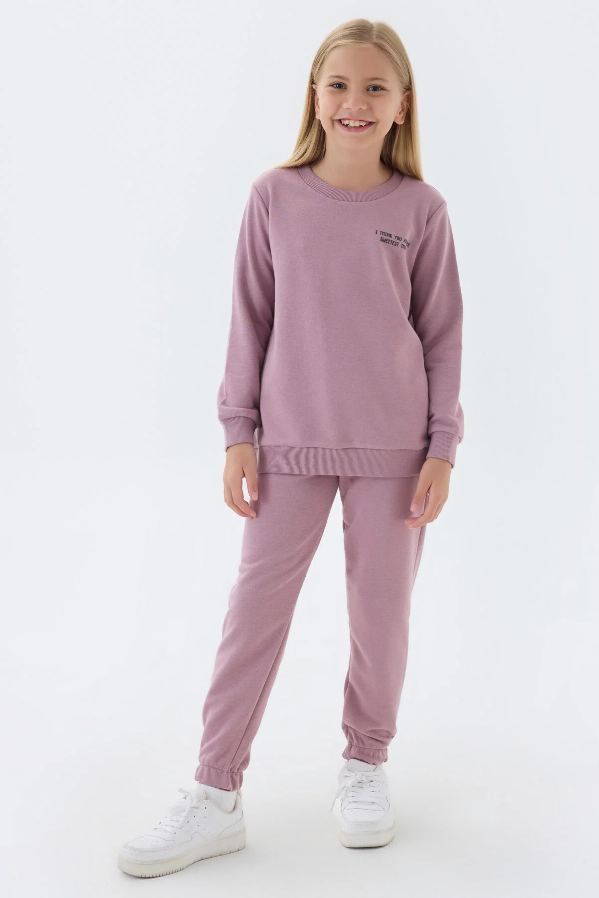 Arnetta Rolypoly Kız Çocuk Mor Eşofman Takımı Eşofman Takımı Toptan