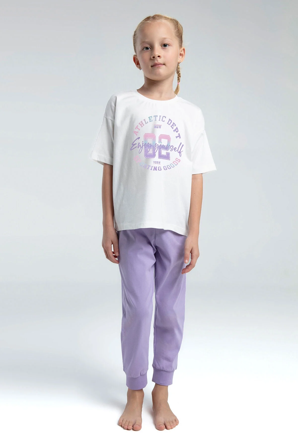 Küçük Prensesler İçin Konforlu Geceler: Rolypoly Mor Pijama Takımı