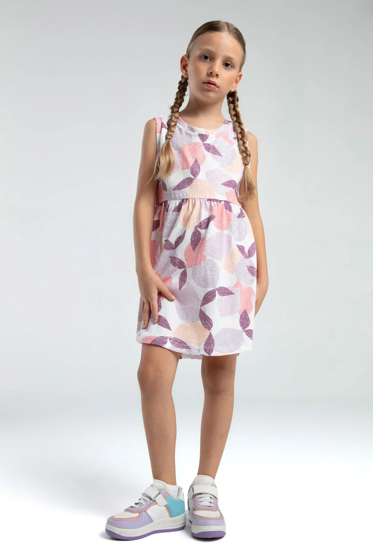 Arnetta Rolypoly Kız Çocuk Pembe Elbise Elbise Toptan