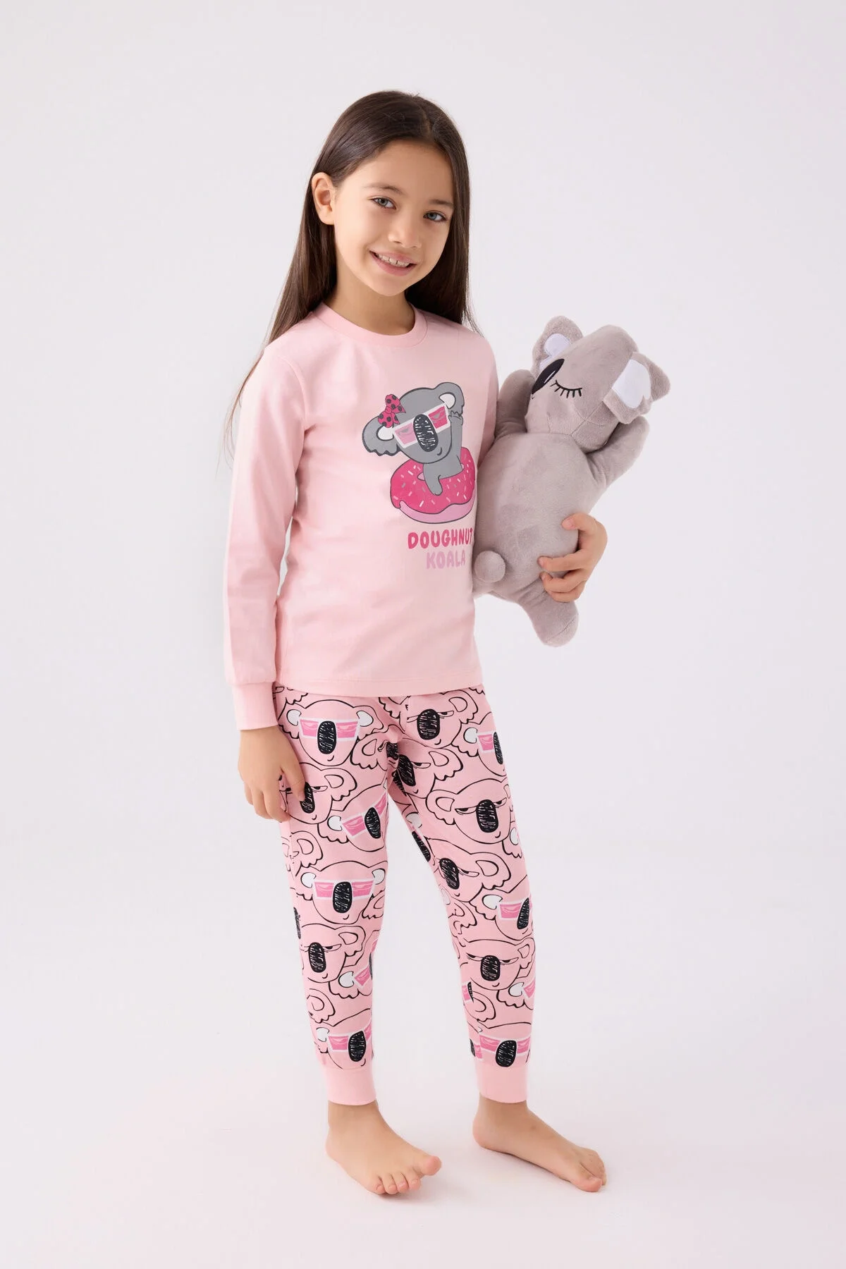 Arnetta Rolypoly Kız Çocuk Pembe Pijama Takımı Pijama Takımı Toptan