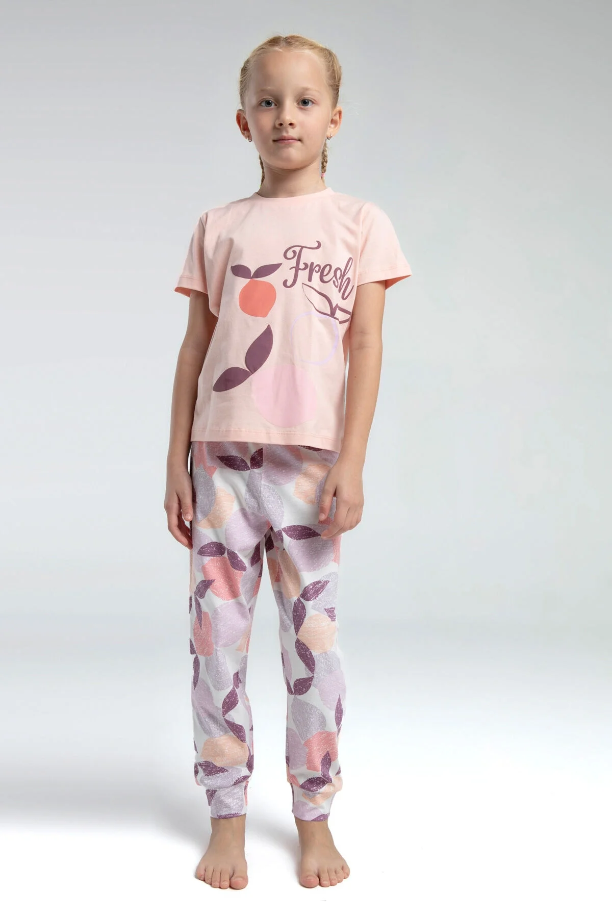 Arnetta Rolypoly Kız Çocuk Pembe Pijama Takımı Pijama Takımı Toptan