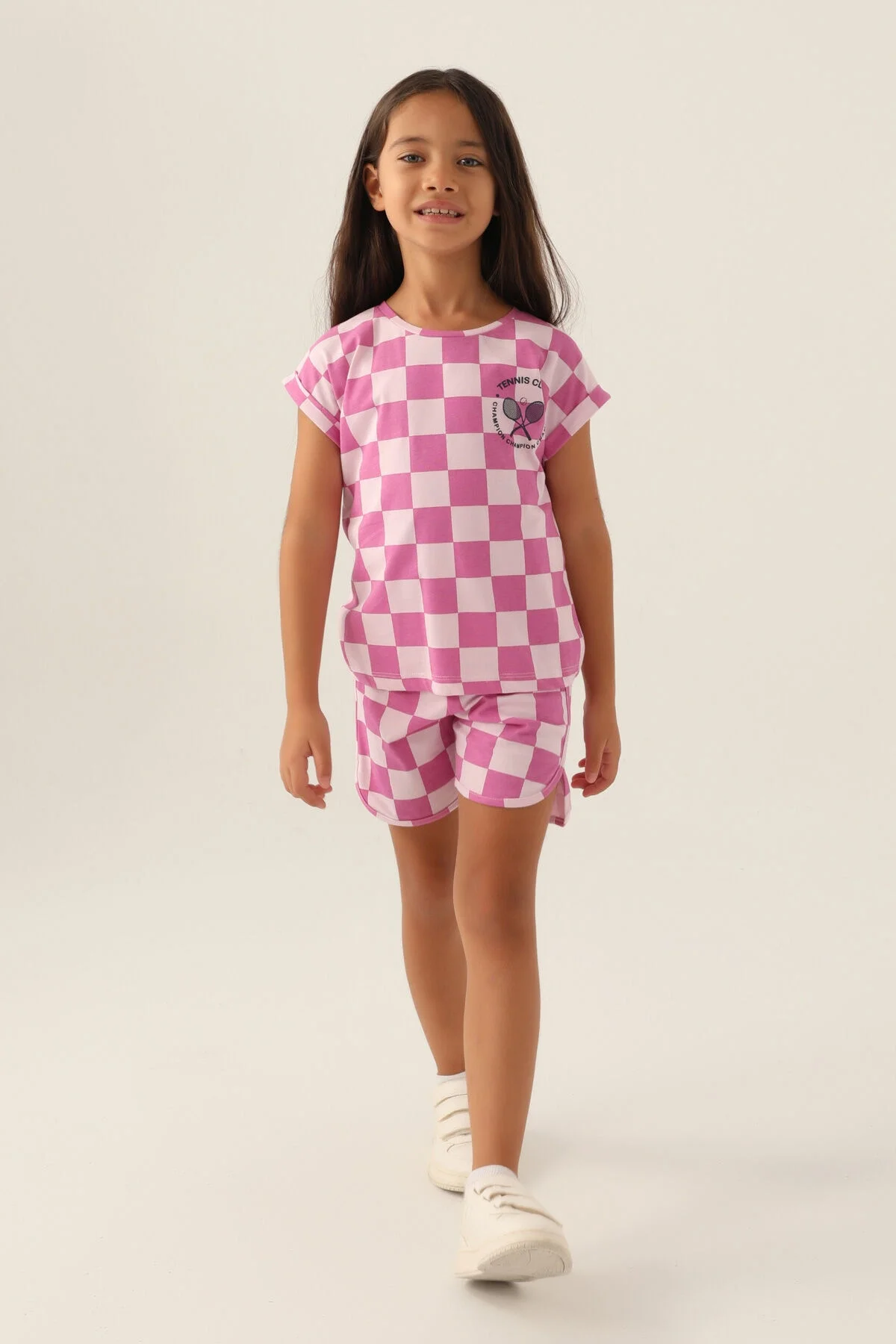 Arnetta Rolypoly Kız Çocuk Pembe Şort Takım Şort Takım Toptan