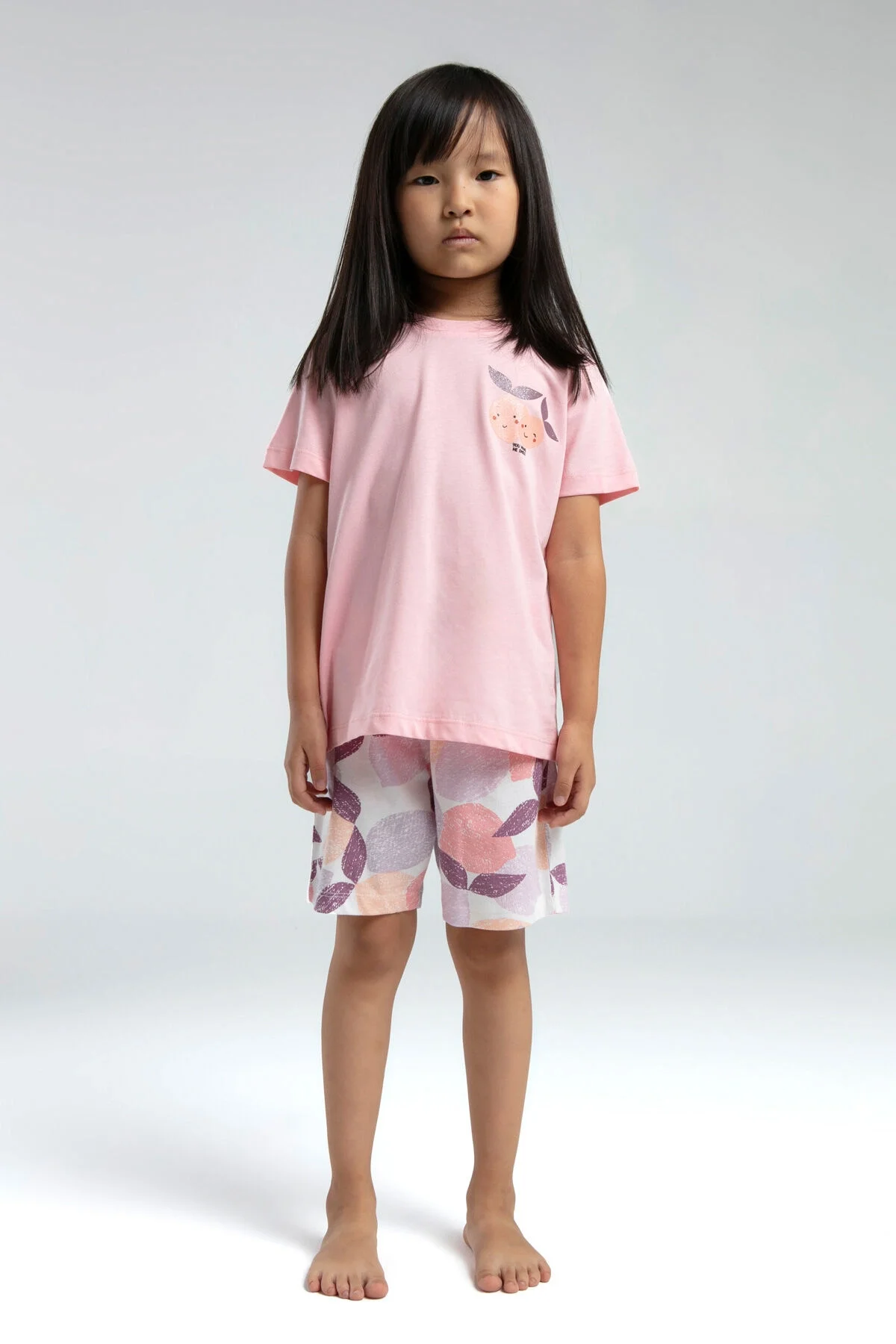 Arnetta Rolypoly Kız Çocuk Pembe Şort Takım Şort Takım Toptan