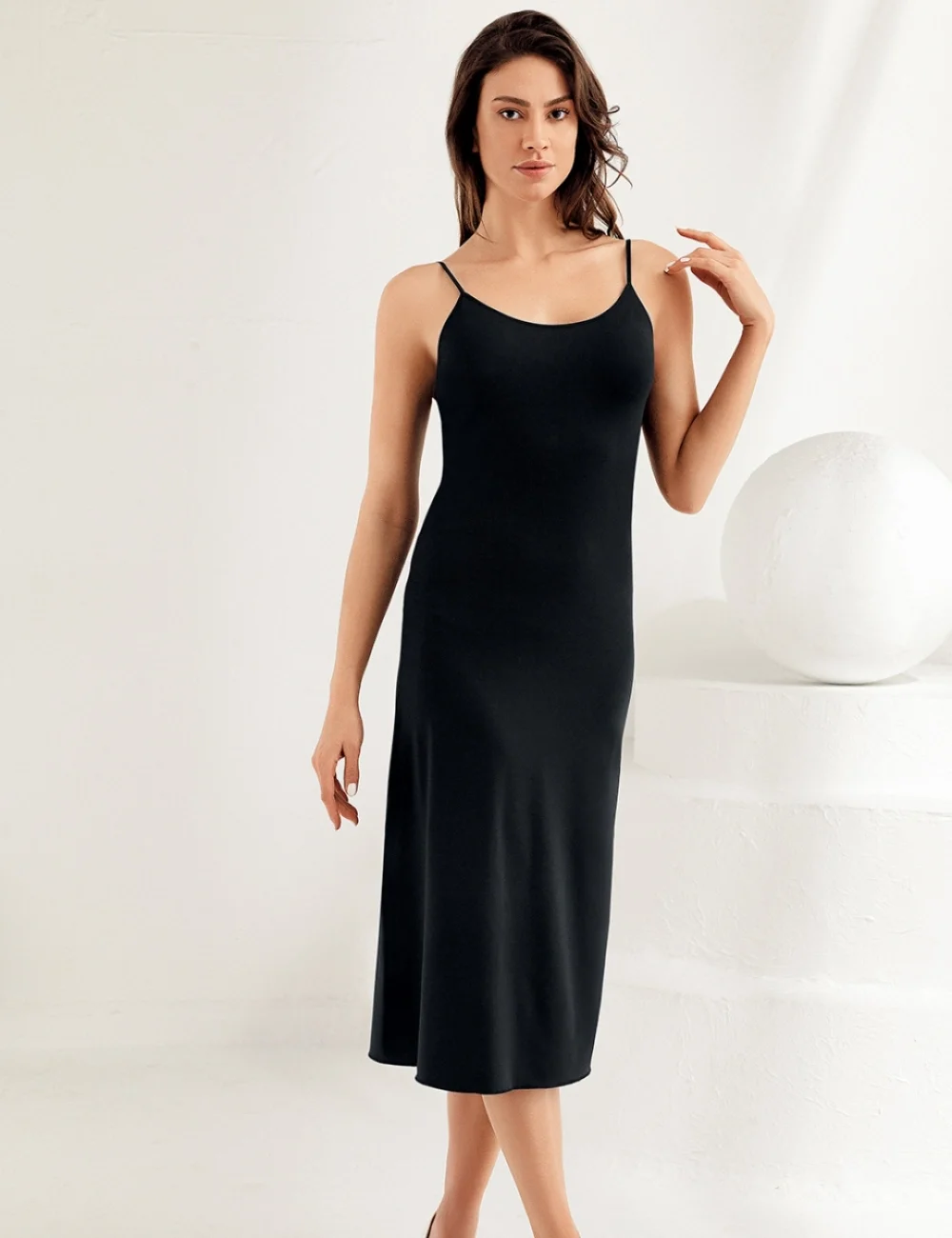 Sahinler Şahinler İp Askılı Uzun Jüpon MB1040-SH Gecelik Sabahlık Takım Toptan