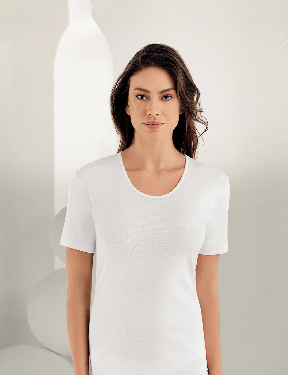 Sahinler Şahinler Kısa Kollu Kadın Atlet MB013 Atlet Toptan