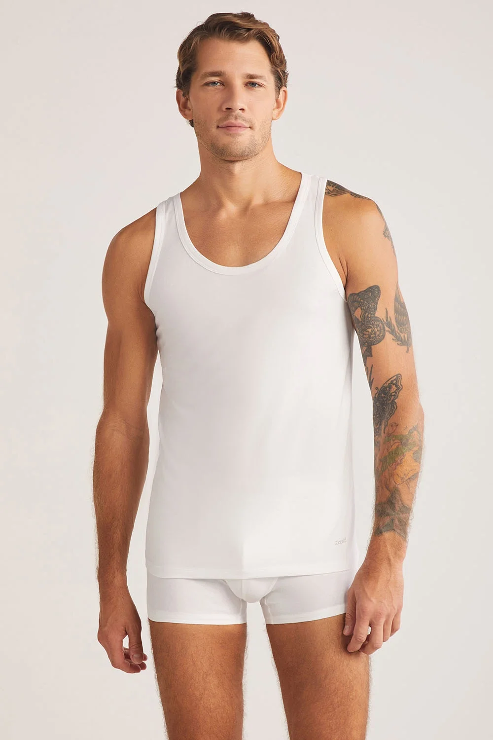 kom Scott Askılı 2 li Basic Erkek Atlet Atlet Toptan