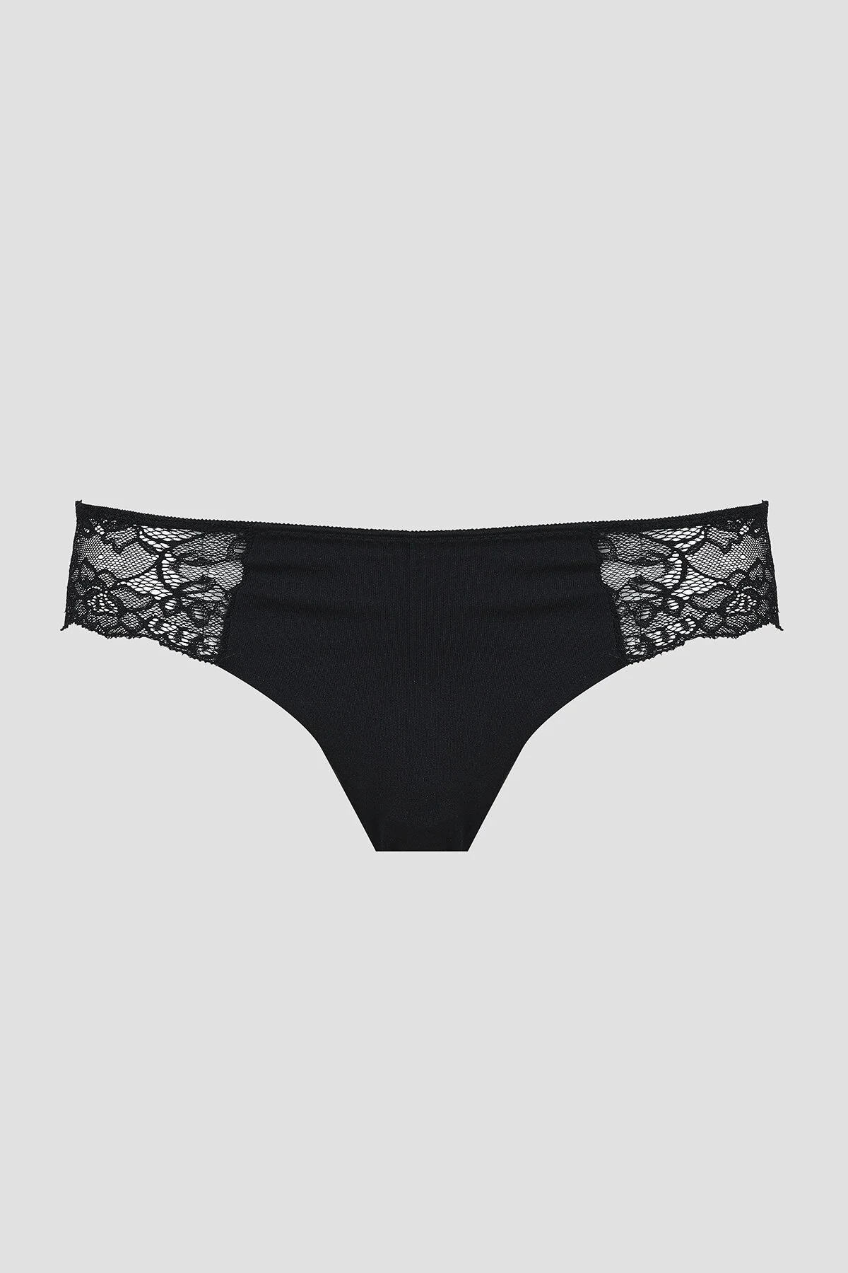 Nbb Siyah Lazer Kesim Dantelli String String Toptan