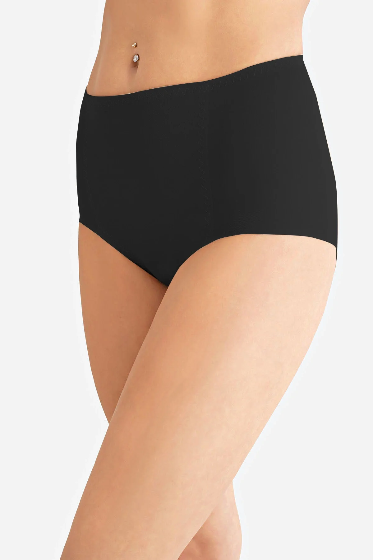 Nbb Siyah Lazer Kesim Yüksek Bel Karın Toparlayıcı Korse Korse / Jüpon / Kombinezon Toptan