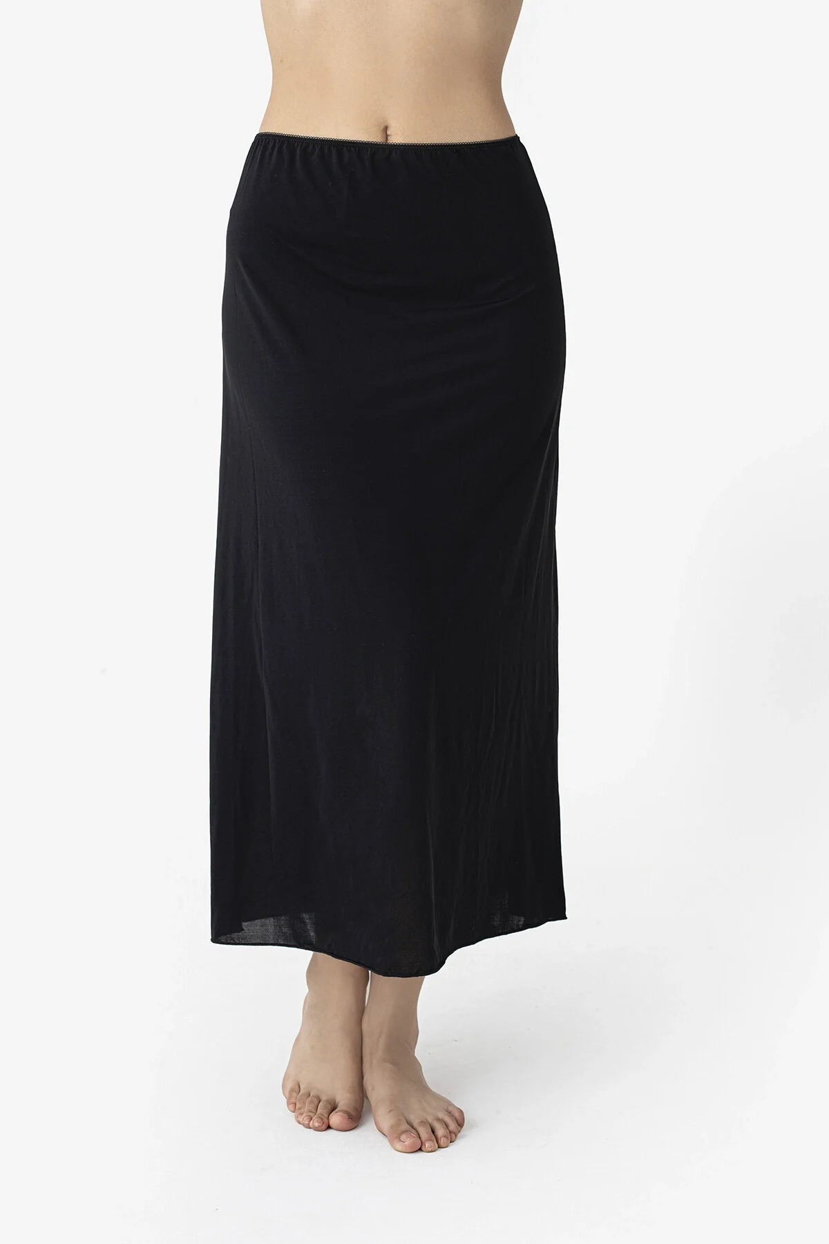 Nbb Siyah Midi Boy Etek Jüpon Korse / Jüpon / Kombinezon Toptan