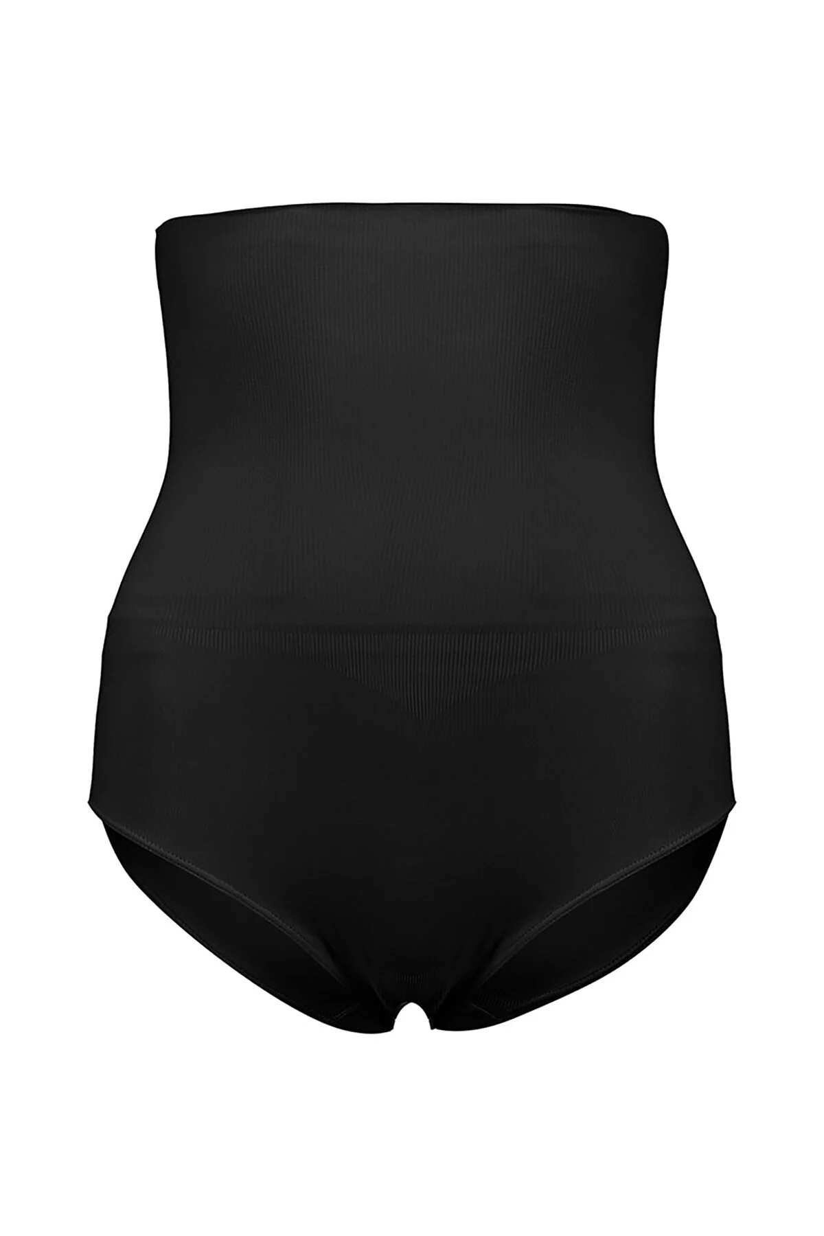 Siyah Seamless Slip Karın Korse, Nbb marka kadın iç giyim, yüksek bel, kalın dokulu, görsel arama için ideal