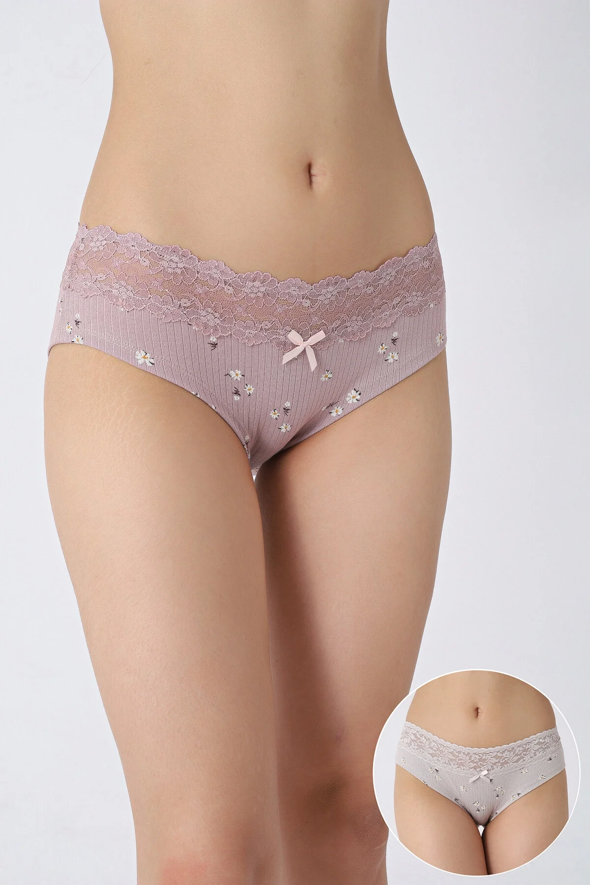 Nbb Soft Lavanta Gri 2'li Hipster Külot Hipster Toptan