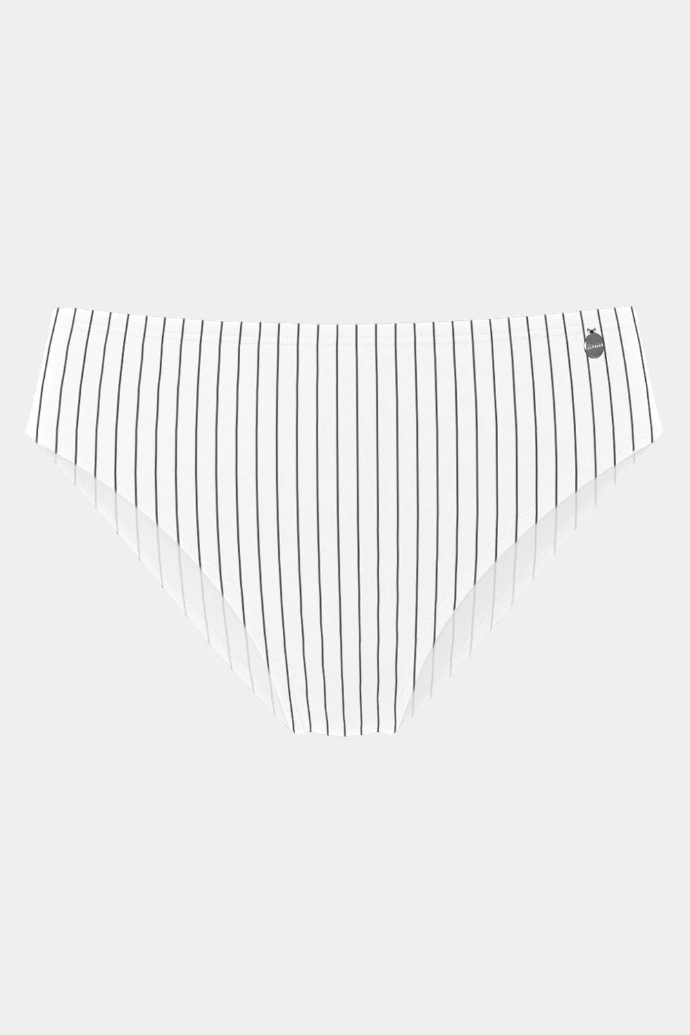 kom marka Stripe 3'lü Külot seti, siyah-beyaz çizgili ve siyah renkli kadın iç giyim, üstten görünüm, toptan satış