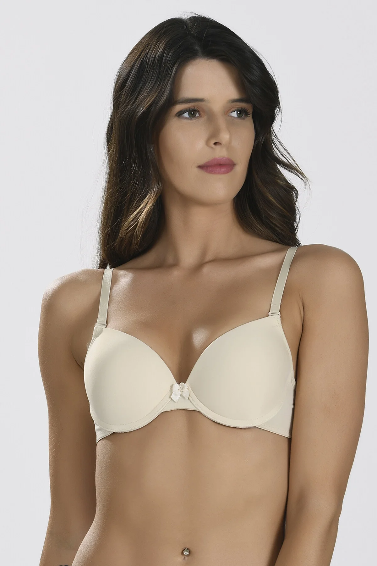 Nbb Ten Rengi Hafif Destekli Sütyen Günlük Basic Sütyen Toptan