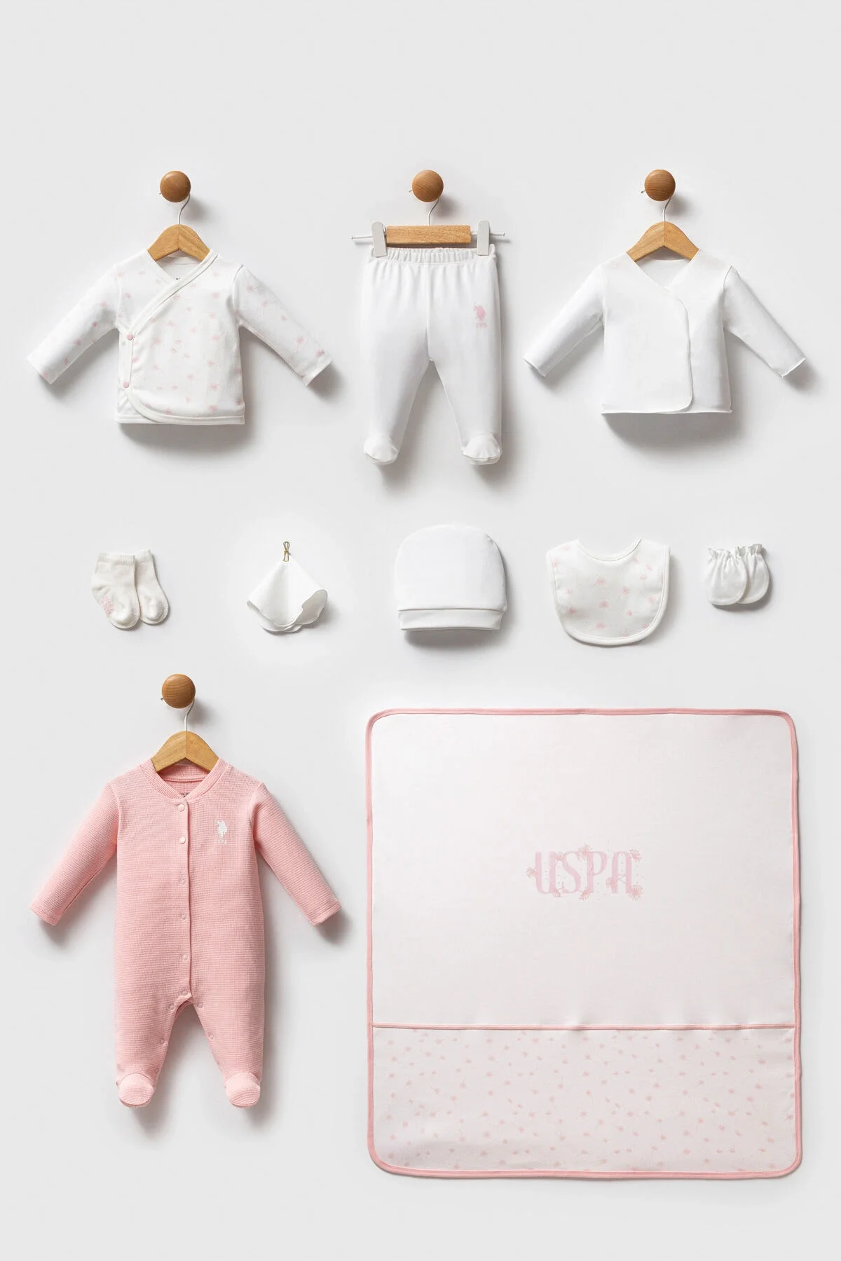 Arnetta U.S. Polo Assn Bebek Kız Bebek Beyaz Hastane Çıkışı Hastane Çıkışı Toptan