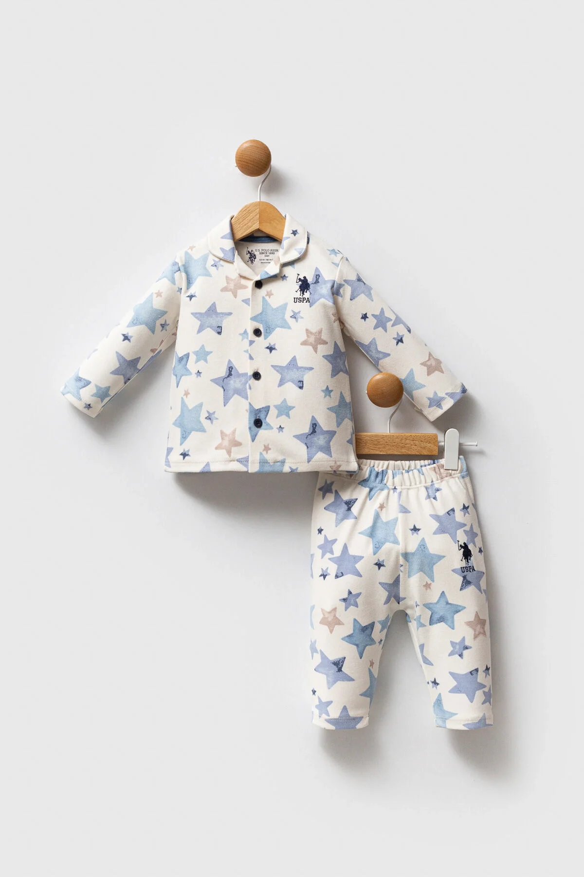 Arnetta U.S. Polo Assn Erkek Bebek Krem Takım Bebek Takımları Toptan